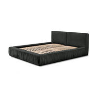 POLSTERBETT Lexie In Riviera Komplett - Anthrazit, Holzwerkstoff/Textil (160/200cm) - Fun Möbel