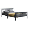 HOLZBETT Breda - Dunkelgrau, Holz (160/200cm) - [en.casa]