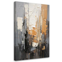 LEINWANDBILD Abstraktion 80x120cm - Beige, Textil (80/120cm) - Feeby