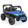 KINDERELEKTROAUTO Buggy Fast UTV blau 5588 metallic Fernbedienung MP3 USB Gurt - Blau, Kunststoff (102/61/64cm) - Moni