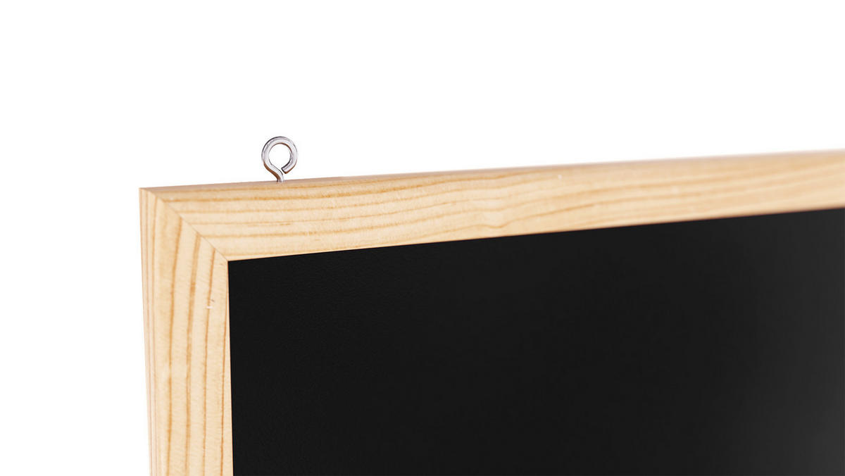 KREIDETAFEL 100x80 cm Schwarze magnetische Naturholzrahmen - Schwarz, Metall (10/80/1.5cm) - ALLboards