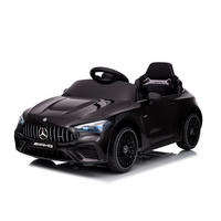 ELEKTROAUTO Mercedes AMG CLE53 schwarz Fernbedienung Stoßdämpfer LED - Schwarz, Kunststoff (99/55/43cm) - Chipolino