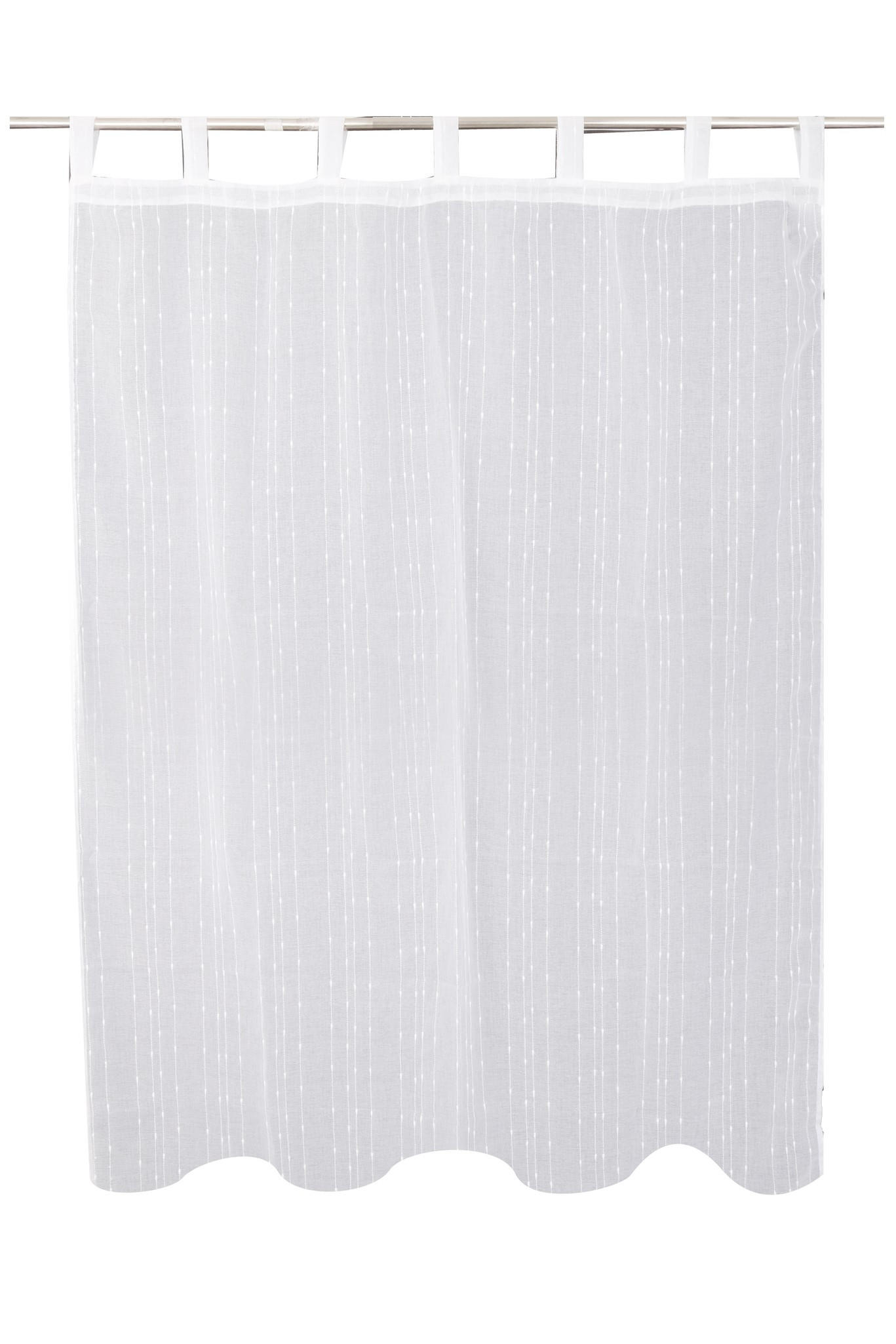 VORHANG Ravana - Weiß, Textil (140/1/160cm) - home&you