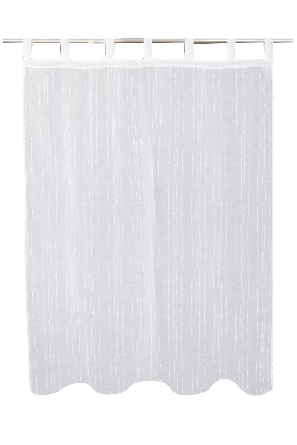VORHANG Ravana - Weiß, Textil (140/1/160cm) - home&you
