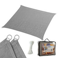 SONNENSEGEL - Anthrazit, Kunststoff/Metall (300/300cm) - Relaxdays