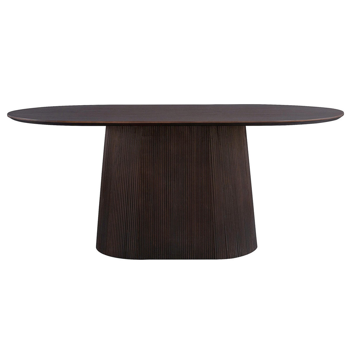 MASSIVER ESSTISCH - Mango massiv - Dunkelbraun/Braun, Holz (100/180/76cm) - home24