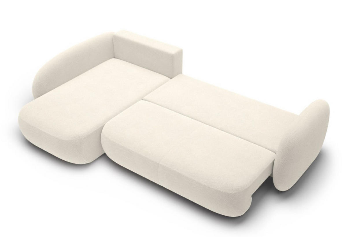 ECKSOFA Creme Olivio II Ausziehbar Links - Creme/Weiß, Textil (289/190cm) - Sepro Meble
