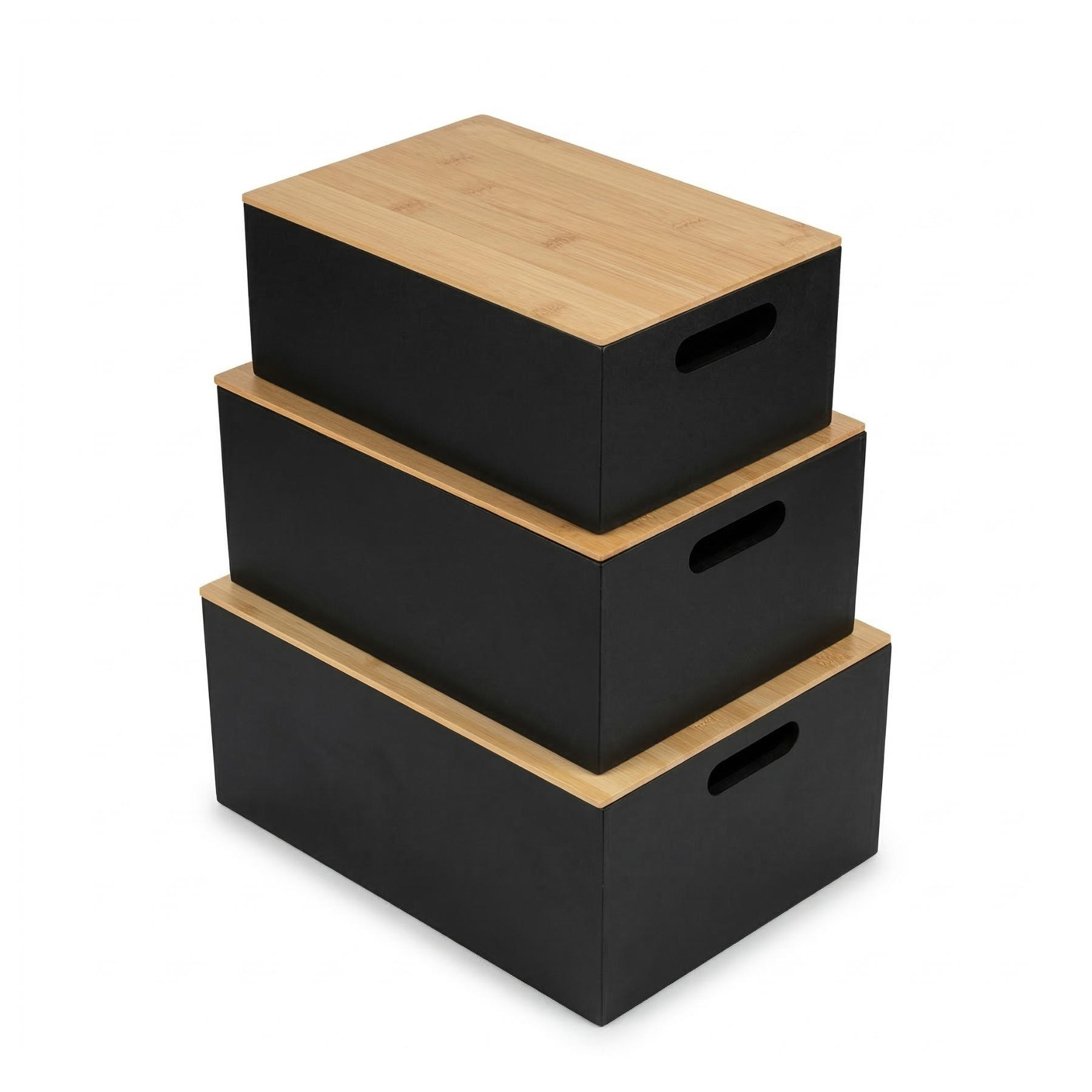 Boximo Vorratsdosen Schwarz 25x16x34 cm