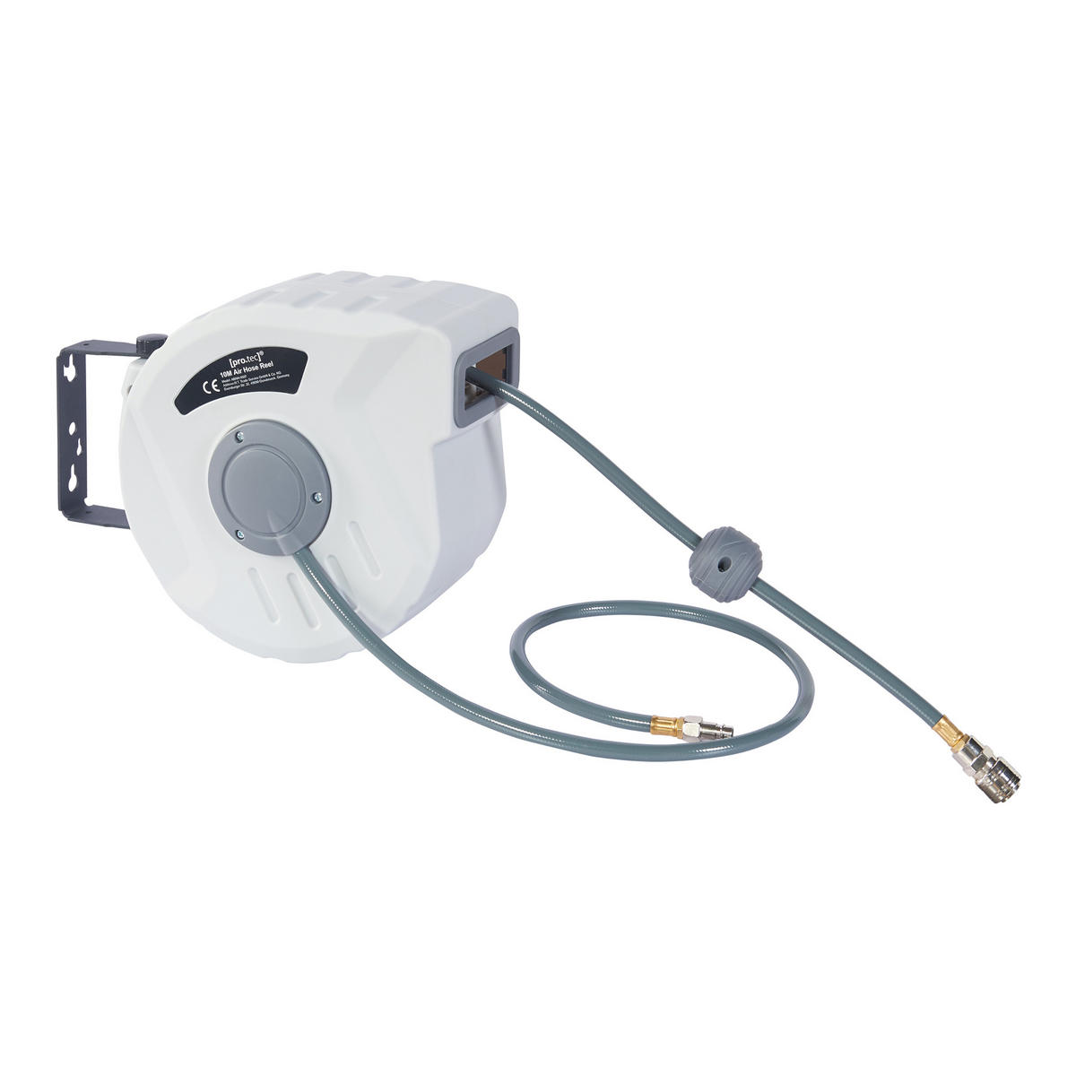 DRUCKLUFTSCHLAUCH-AUFROLLER Nassau - Weiß/Grau, Kunststoff (15.5/27.5/34cm) - pro.tec