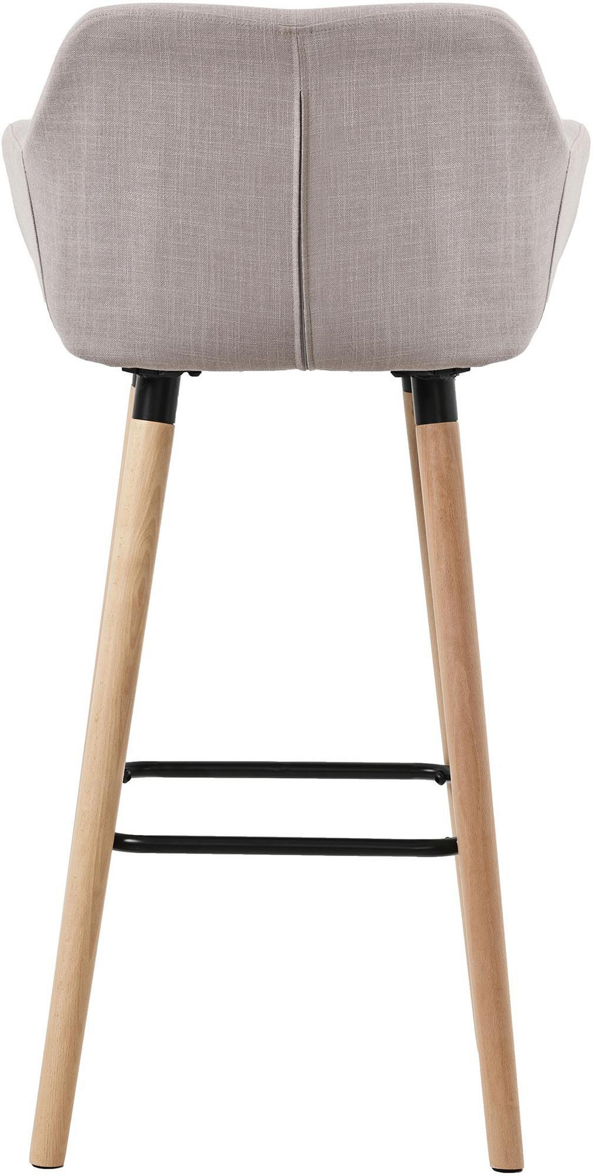 BARHOCKER Mirid Stoff Taupe - Taupe, Textil (51/101/50cm) - DELUKE