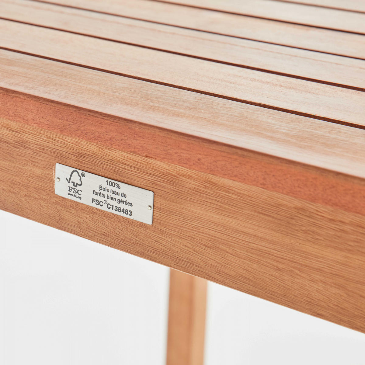 BISTROTISCH quadratisch, Holzfarbe - Apfelbaumfarben, Holz (70/70/75cm) - Oviala