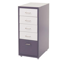 ROLLCONTAINER Weiß, Anthrazit - Anthrazit/Weiß, Metall (28/69/41cm) - MCW