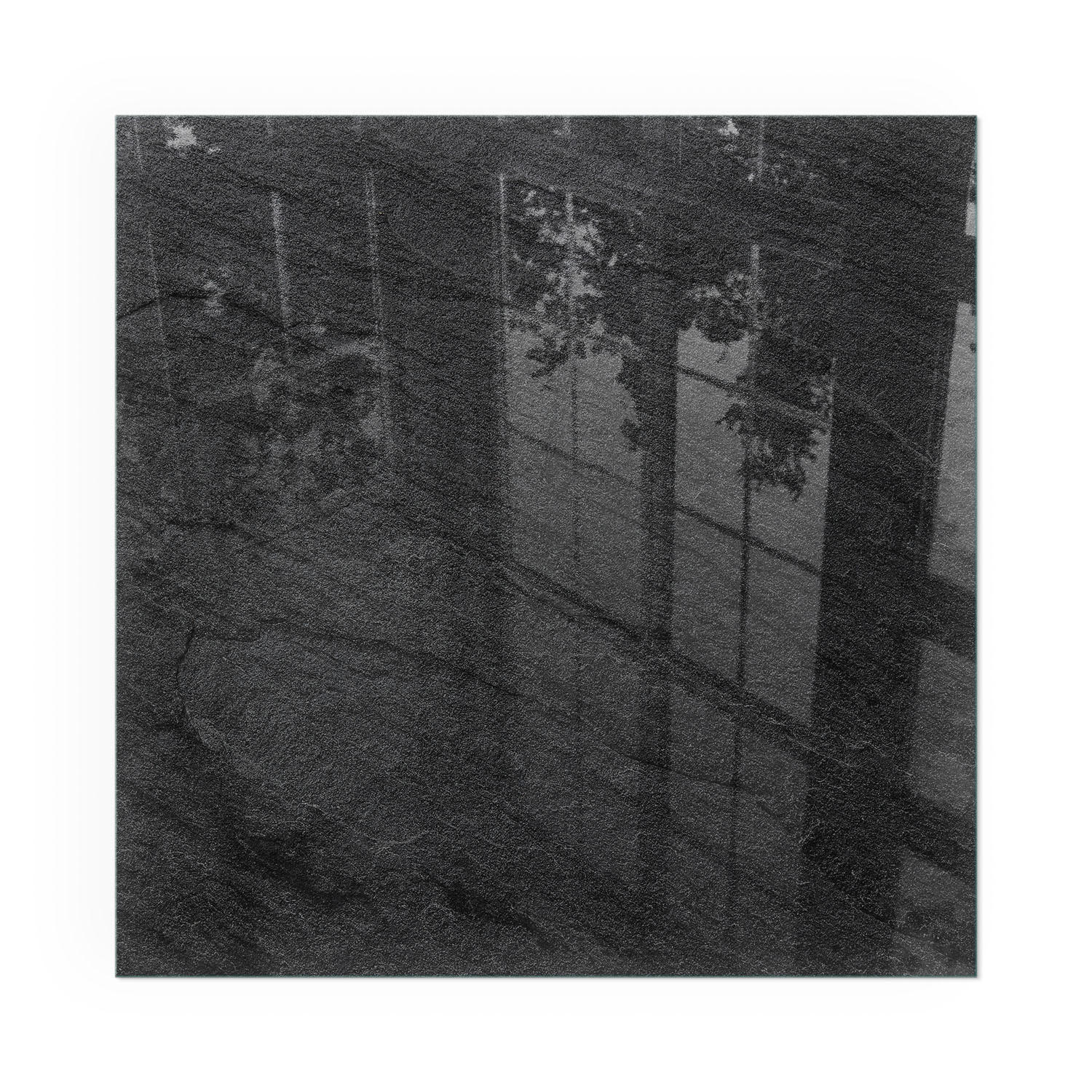 GLASPLATTE für Kamin 60x60 cm - Schwarz, Glas (60/60/0.4cm) - TULUP