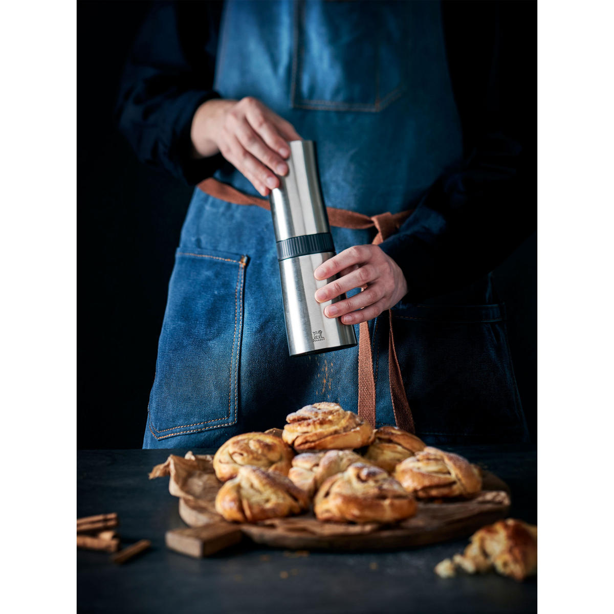 ZIMTMÜHLE Lanka 22cm Edelstahl Stahlmahlwerk - Grau, Metall (7/22/7cm) - PEUGEOT