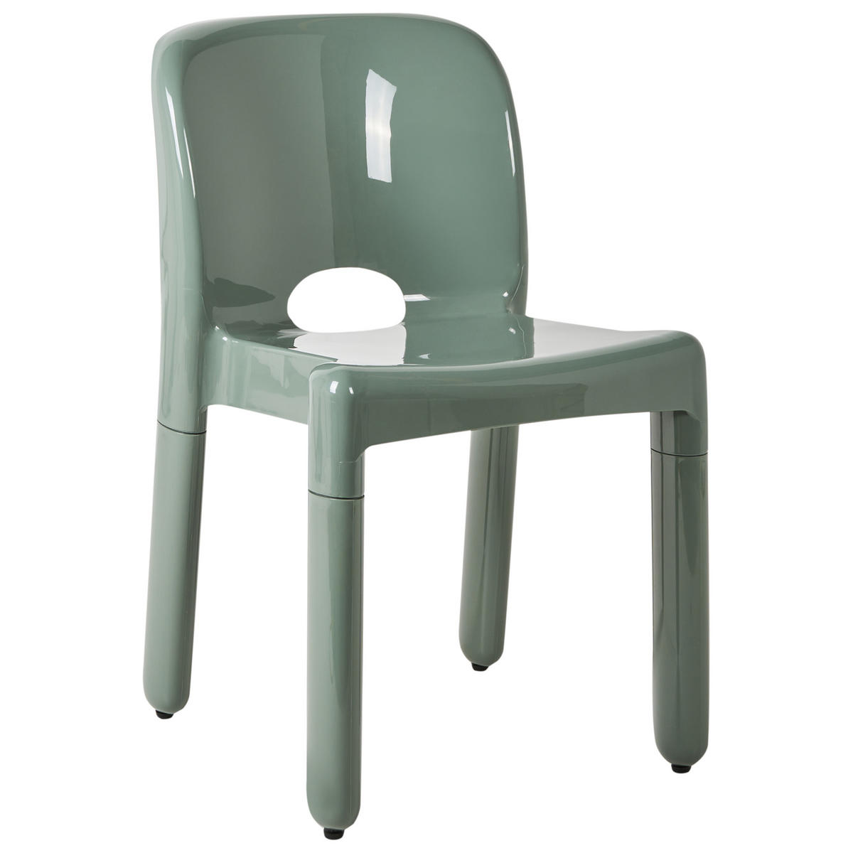 GARTENSTUHL 4er-Set Grün Betim - Grün, Kunststoff (43/76/49cm) - Beliani