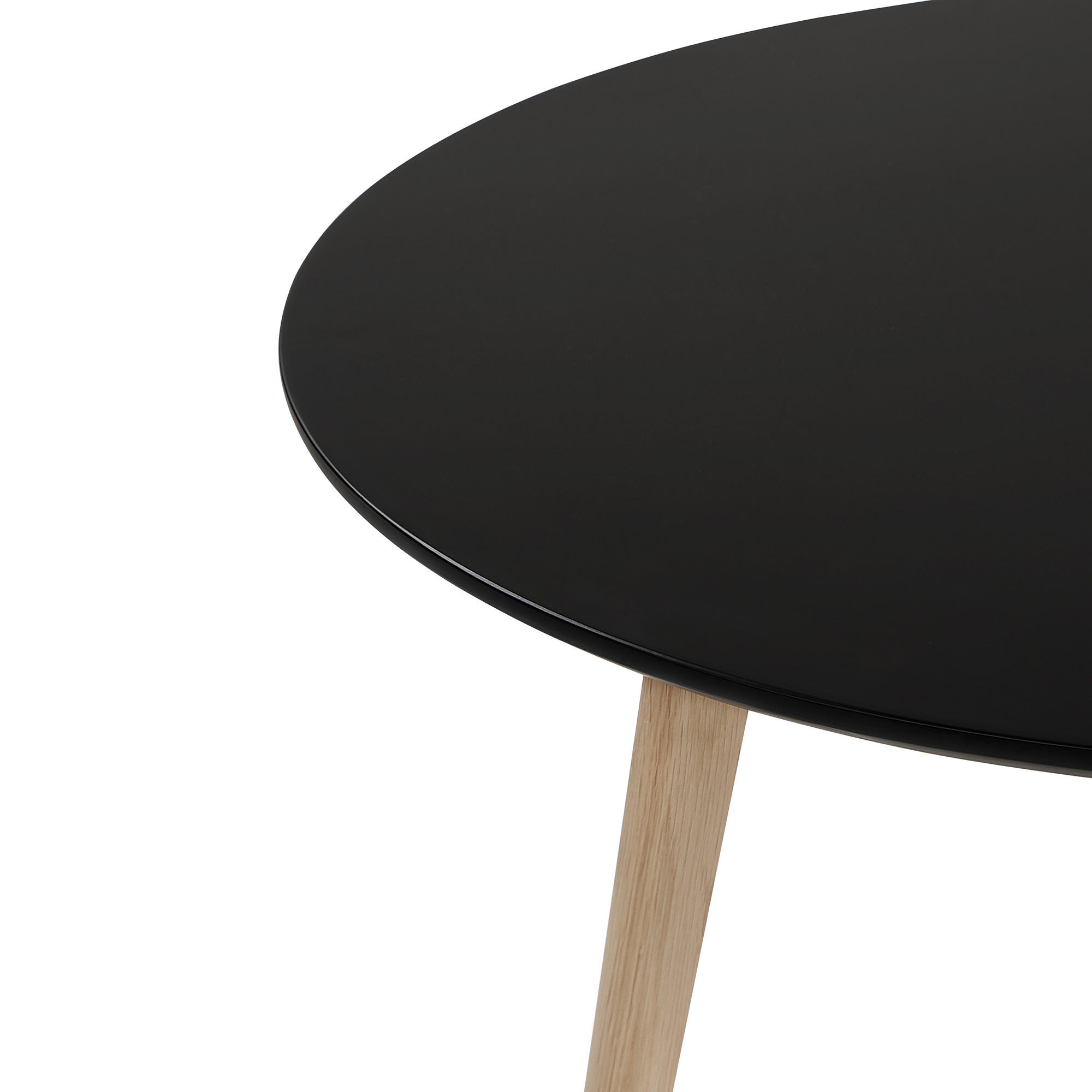 COUCHTISCH schwarz/hellbraun 80 cm Tennessee - Hellbraun/Schwarz, Holzwerkstoff (80/80/44cm) - Beliani