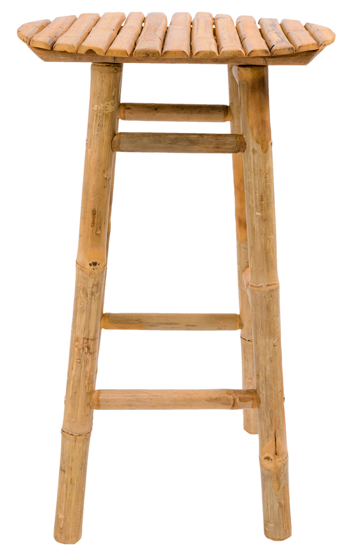BARHOCKER 2er-Set Bambuholz Braun - Braun, Holz (40/69/40cm) - Nordlys