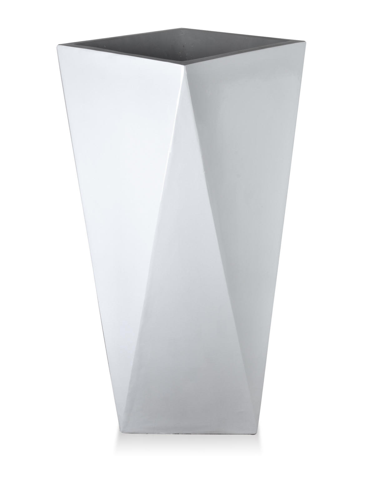 BLUMENTOPF Neva Weiß 67/67/122 cm Keramik - Weiß, Keramik (67/122cm) - Mondex
