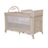 REISEBETT Noemi 2 Ebenen Braun Wickelauflage, Spielbogen, Tragetasche, Räder - Braun, Kunststoff (69/127cm) - Lorelli