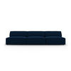 SOFA Jodie aus Samt königsblau 3 Sitzplätze - Blau, Textil (240/70/102cm) - Micadoni