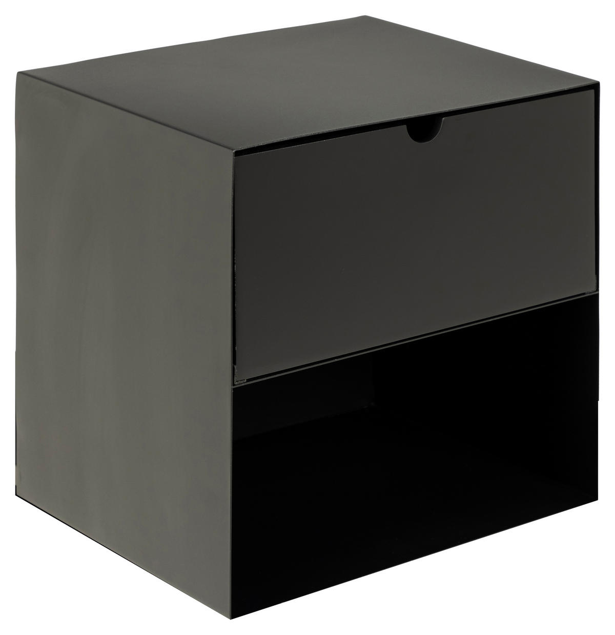 NACHTSCHRANK schwarz - Schwarz, Holzwerkstoff (30/30/25cm) - ebuy24