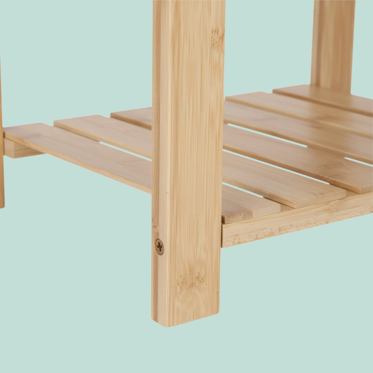 BADHOCKER - Hellbraun, Holz (53/42/33cm) - Relaxdays