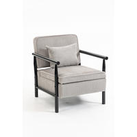 SESSEL Akzentstuhl mit Lendenpolster, DE-42320, Hellgrau - Hellgrau, Holzwerkstoff (66/73/83cm) - ComfortXL