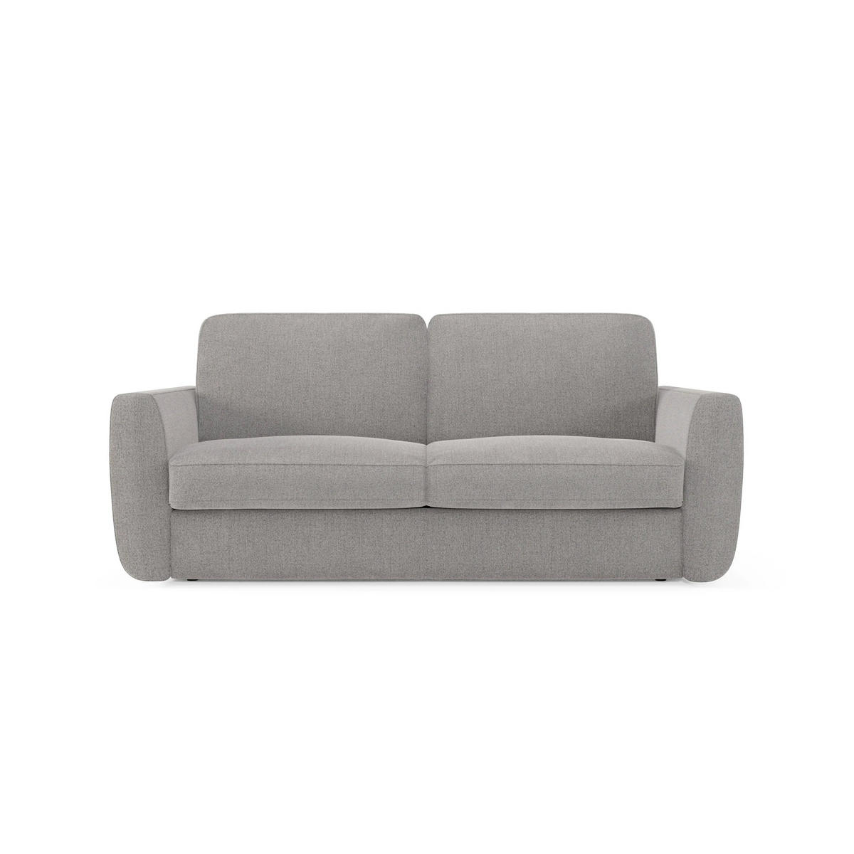 SCHLAFSOFA Leonida - Grau, Metall (222/92/98cm) - Divani.store