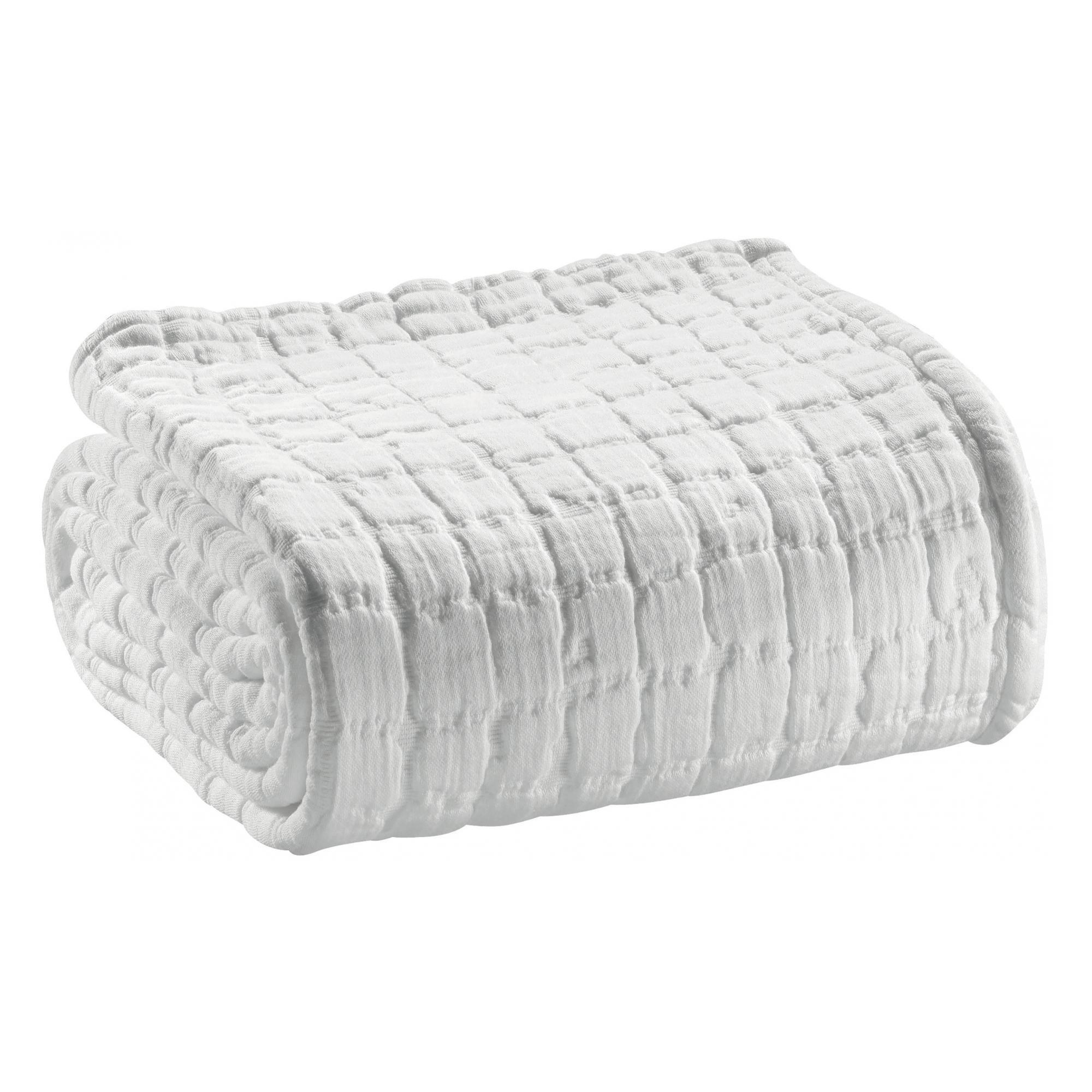 BETTÜBERWURF Swami weiß 180 x 260 cm - Weiß, Textil (180/260cm) - Vivaraise