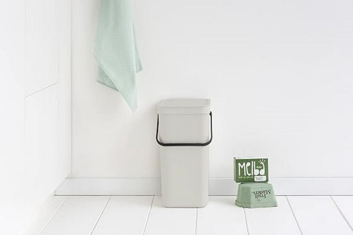 MÜLLEIMER Mit Stay Open Deckel 16 Liter 40 x 27,9 x 22 cm Kunststoff Hellgrau - Grau, Kunststoff (27.9/40/22cm) - PROREGAL