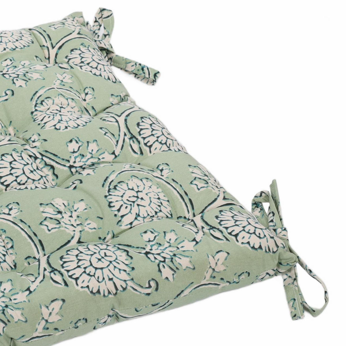 SITZKISSEN Gartenstuhl 40/40 cm - Pastellgrün, Naturmaterialien (40cm) - Home Styling Collection