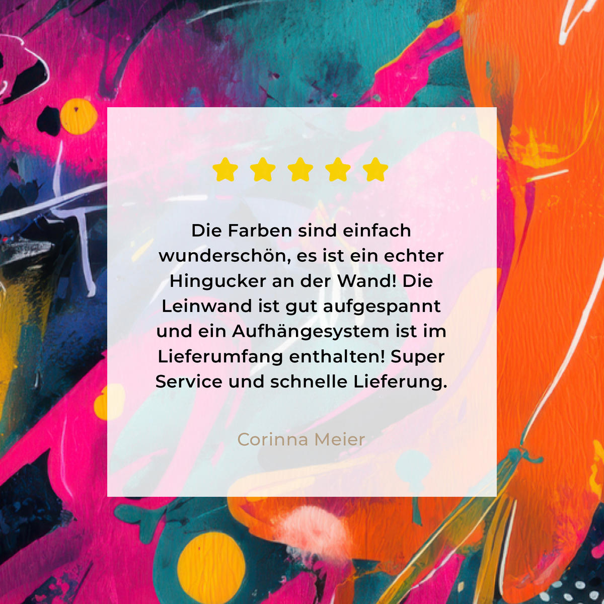 LEINWANDBILD Abstrakt - Graffiti - Farbenfroh - Farbspritzer Deko Groß 90x140 cm - Multicolor, Textil (90/140cm) - MuchoWow