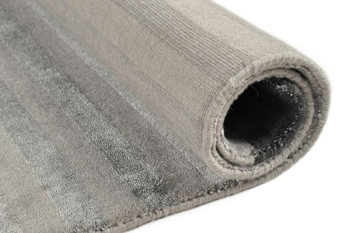 HANDWEBTEPPICH Miami 170x240 cm - Grau, Textil (170/240cm) - THEKO