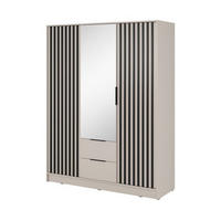 KLEIDERSCHRANK – 155 cm – Nelly – Kaschmir - Kaschmir, Holzwerkstoff (155/200/51cm) - hi-markt