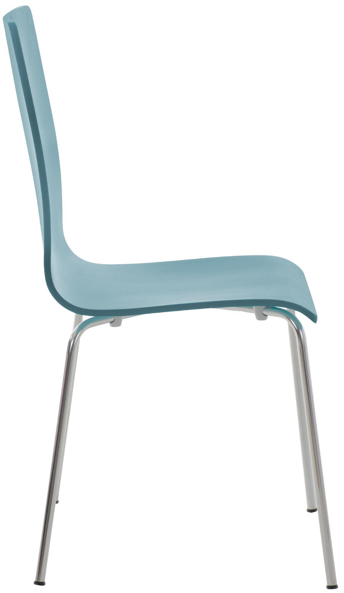 BESUCHERSTUHL 16er Set Holz hellblau - Hellblau, Holz/Metall (43/87/47cm) - CLP