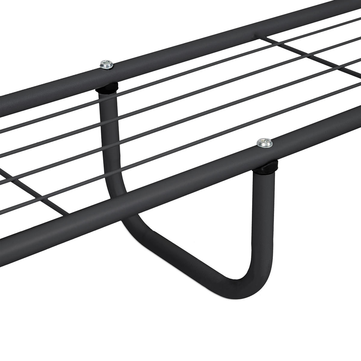 KLEIDERSTÄNDER - Schwarz, Kunststoff/Metall (132/145/44cm) - Relaxdays