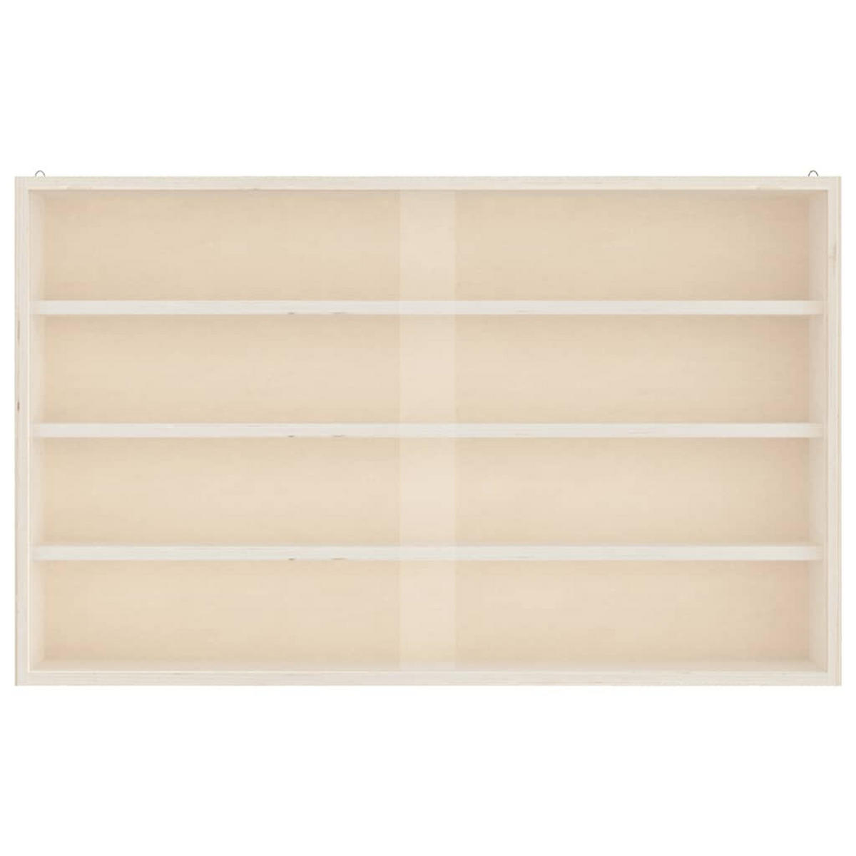 WANDSCHRANK mit PET Türen 60/8,5/37 cm aus Massivholz Kiefer Max. Belastbarkeit 20 KG - Braun, Holz (60/37/8.5cm) - vidaXL