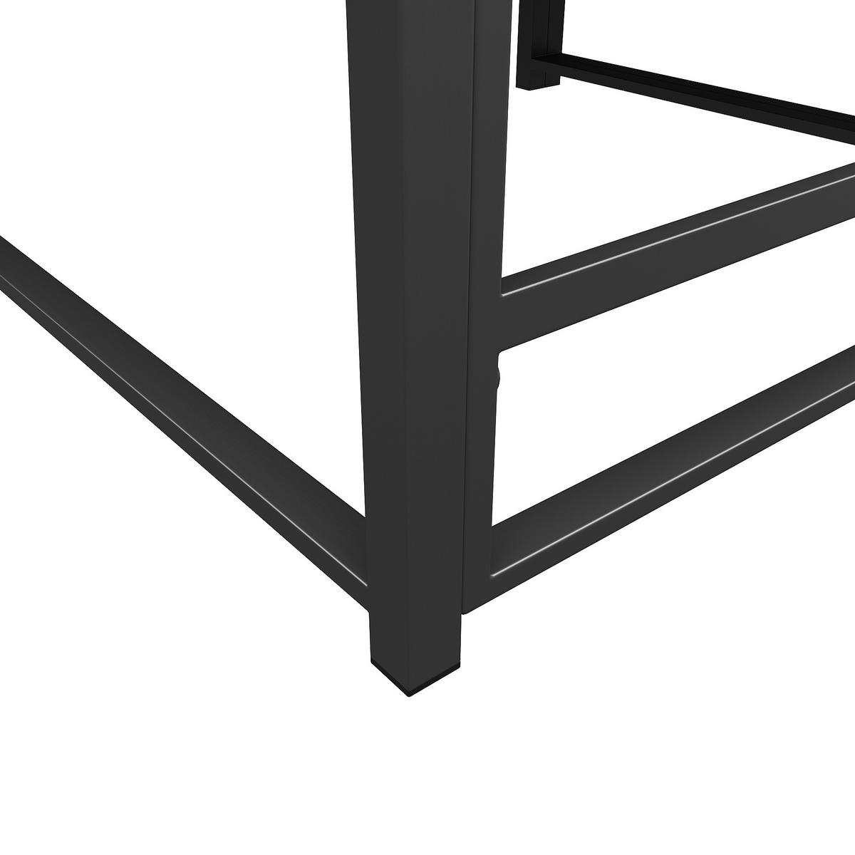 SONNENLIEGE aus Metall/Polyester 128x117x40 cm in Dunkelgrau mit Markise - Dunkelgrau, Metall (117/40/128cm) - Modfu