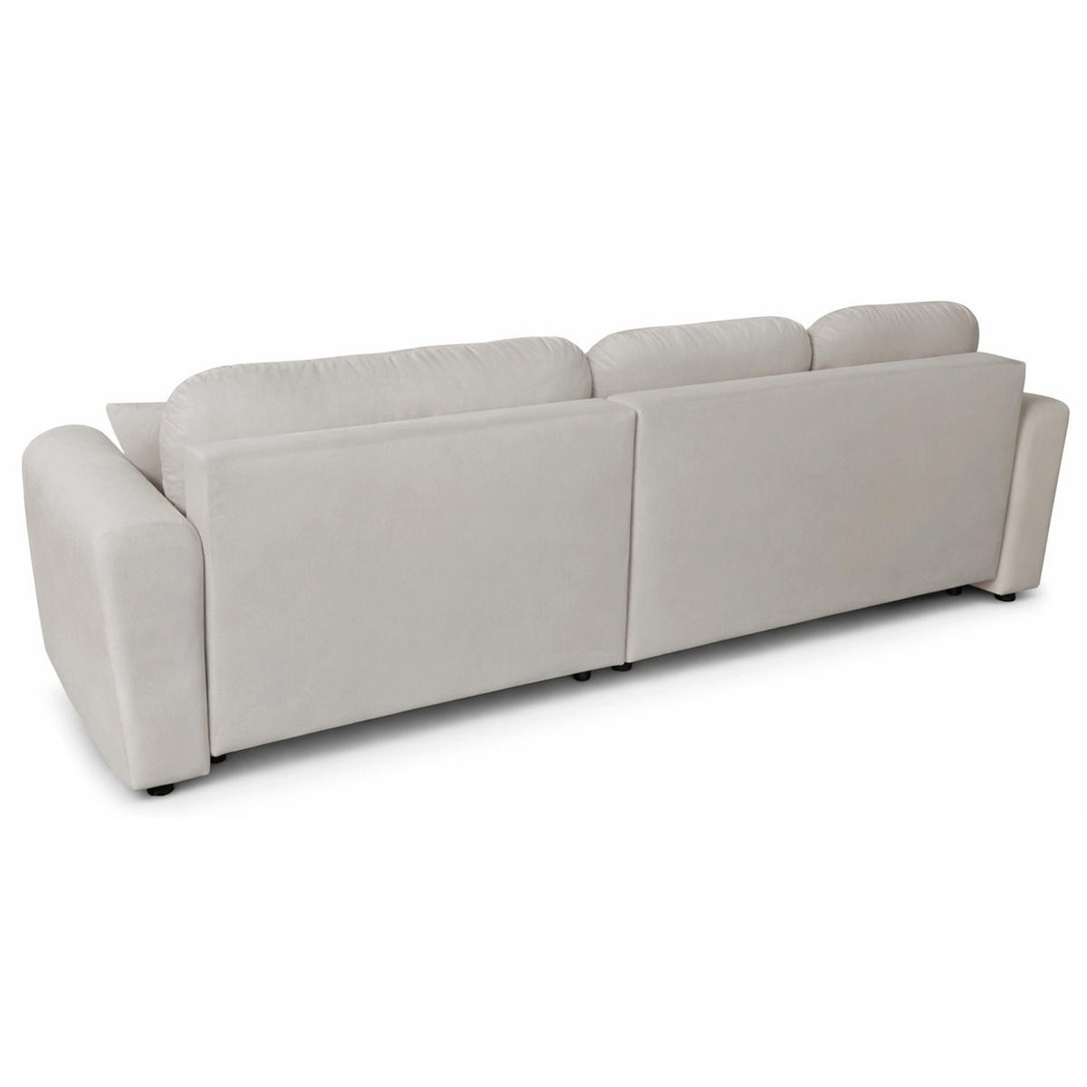 ROHOVÁ POHOVKA Olido Šedobéžový Velur - černá/šedohnědá, textil/plast (279/150cm) - Selsey