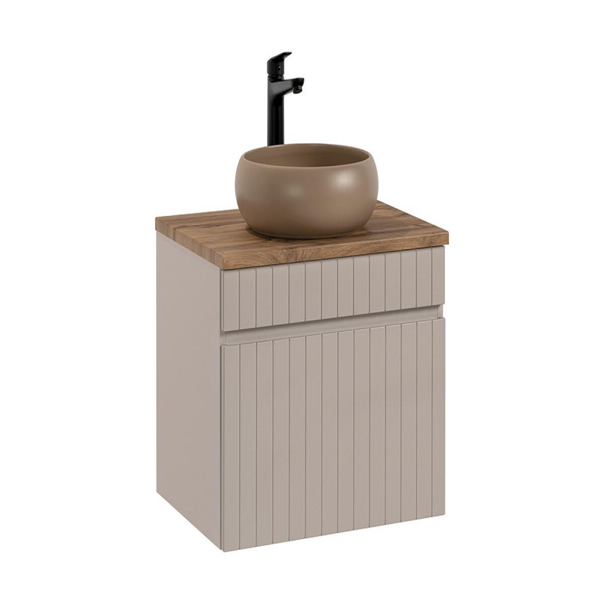 Milaros Markt Waschtischkombi Kaschmir, Eiche Artisan 60x46x46 cm