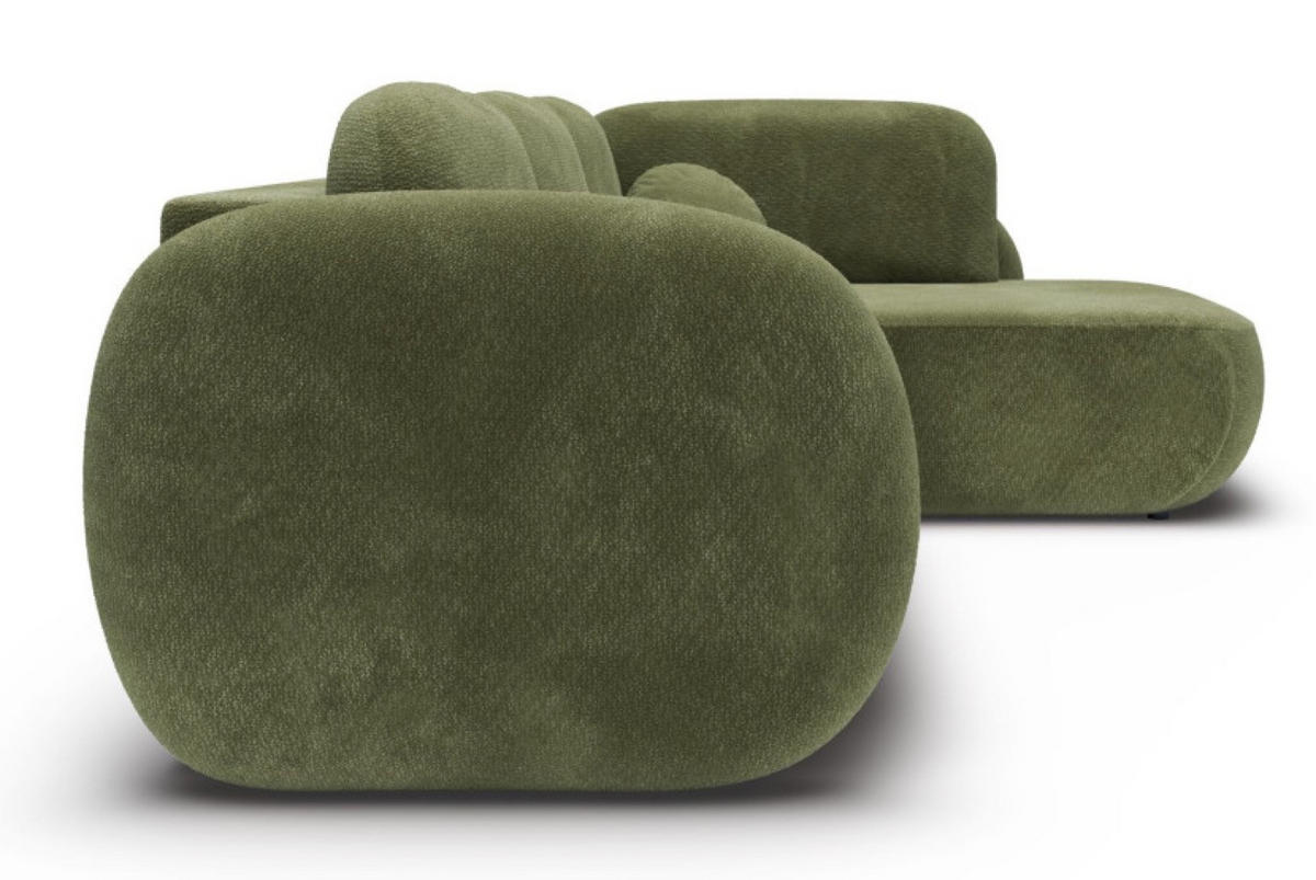 ECKSOFA Grün OLIVIO II Ausziehbar Rechts - Grün, Textil (190/289cm) - Sepro Meble