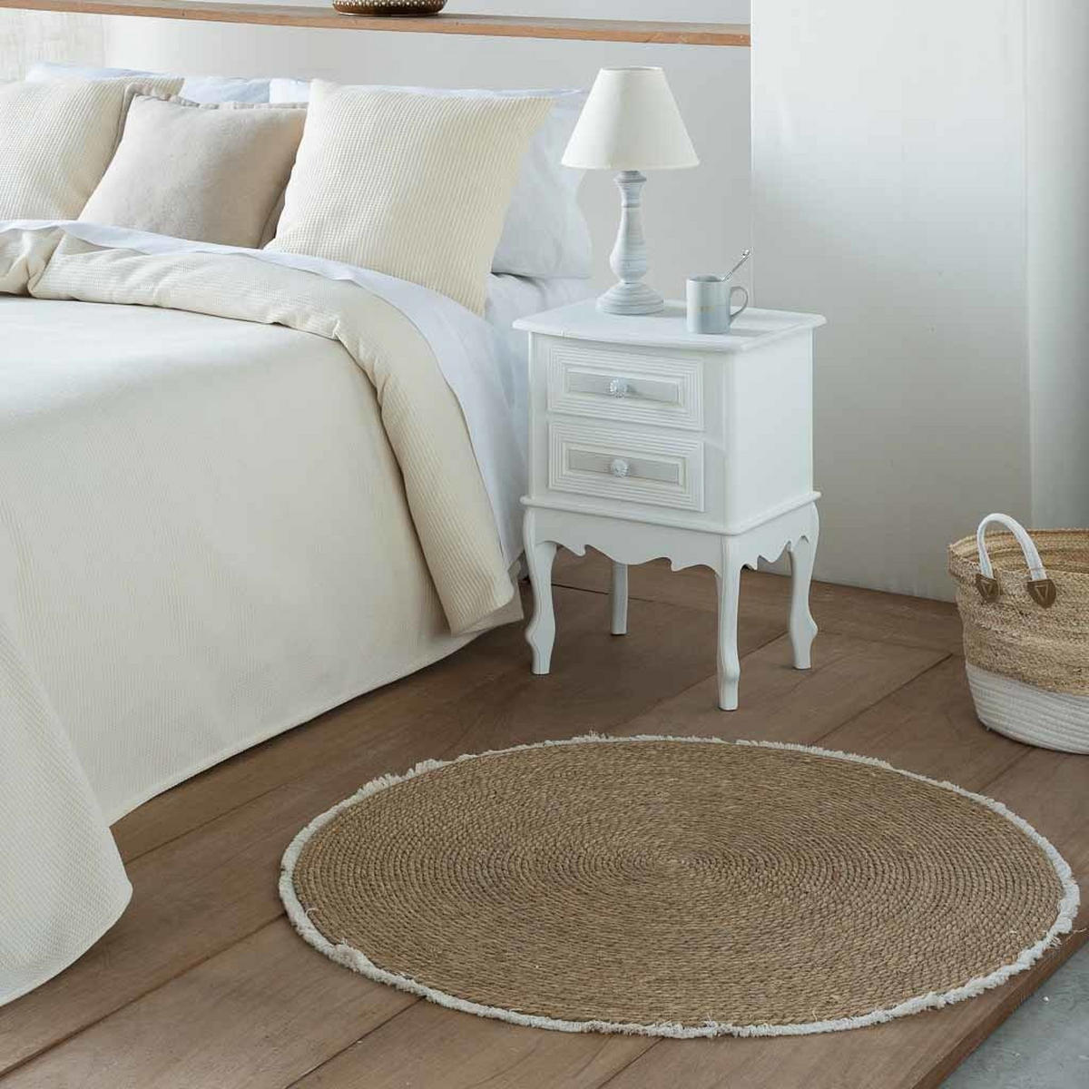 NATURFASERTEPPICH braun handgewebt D100x1 cm - Braun, Naturmaterialien (100/100cm) - Wanderlust