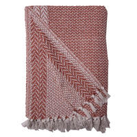 DECKE Agatha 130x180 cm, 100% Baumwolle, Alt Rosa - Altrosa, Textil (130/180cm) - Au Maison