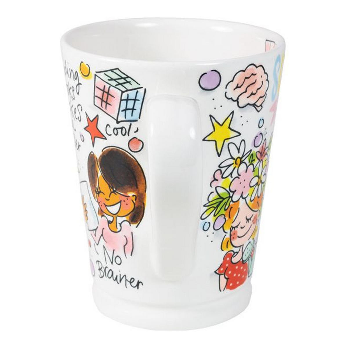 XL-BECHER Fräulein Klugheit in Bunt - 500 ml - Multicolor, Keramik (0.5L) - Blond Amsterdam