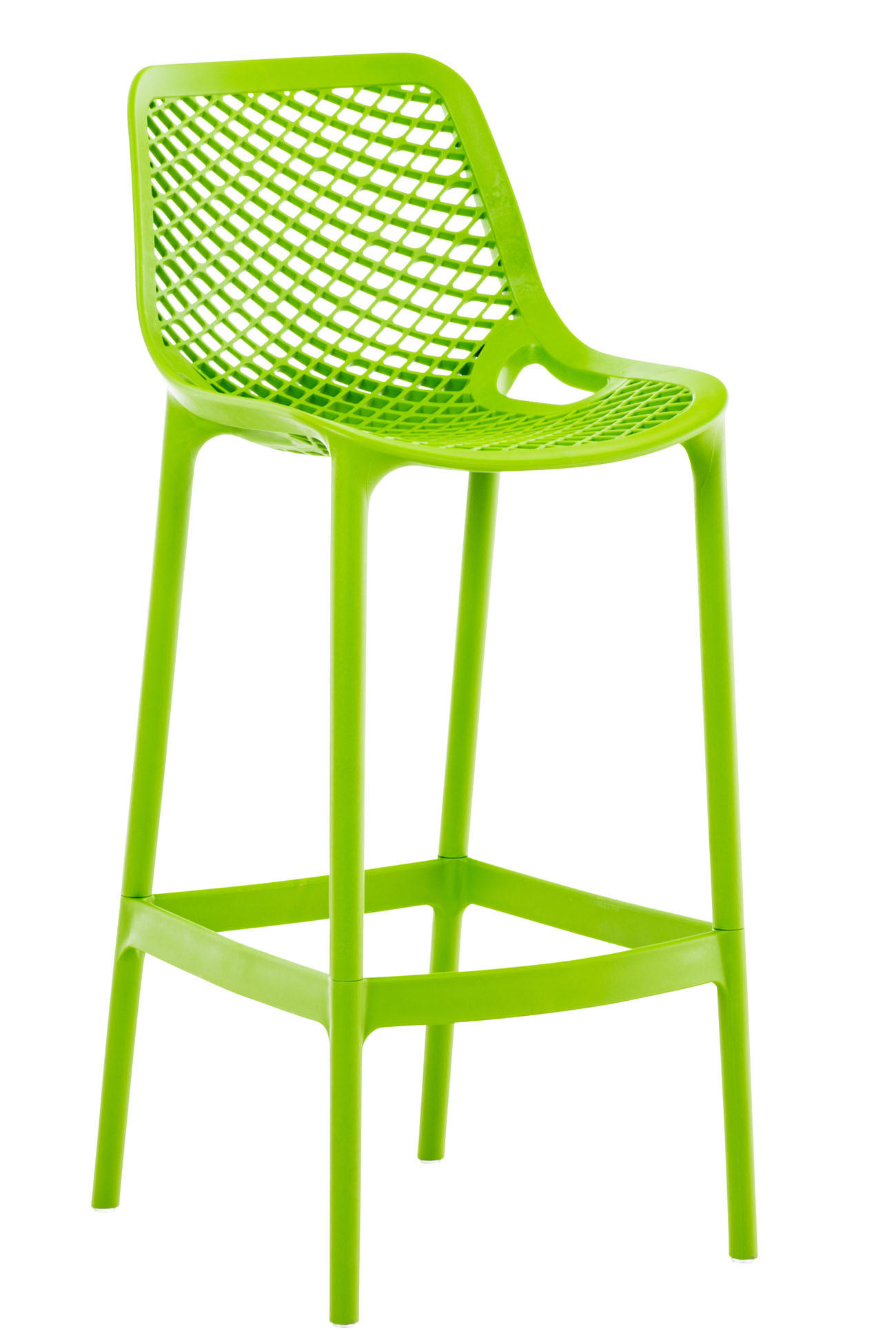 BARHOCKER modern Grün LORL Kunststoff 105x45x53 cm - Grün, Kunststoff (45/105/53cm) - DELUKE