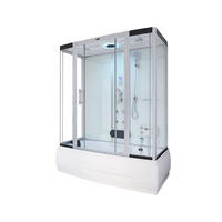 DAMPFDUSCHE DIAMOND BIG - Weiß, 190 x 100 cm - Weiß, Glas (100cm) - Home Deluxe