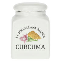 VORRATSDOSE Curcuma 0,175 l - Multicolor, Keramik (10/6.5/7cm) - La Porcellana Bianca