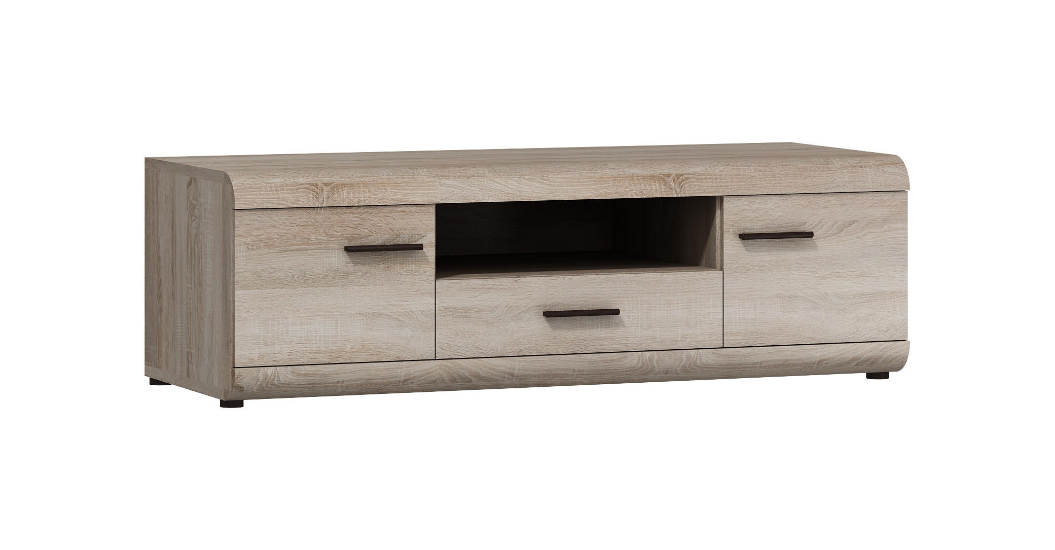 LOWBOARD Link Sonoma Eiche 140 / 54 / 44 cm - Braun/Sonoma Eiche, Holz/Holzwerkstoff (140/44/54cm) - Feldmann-Wohnen