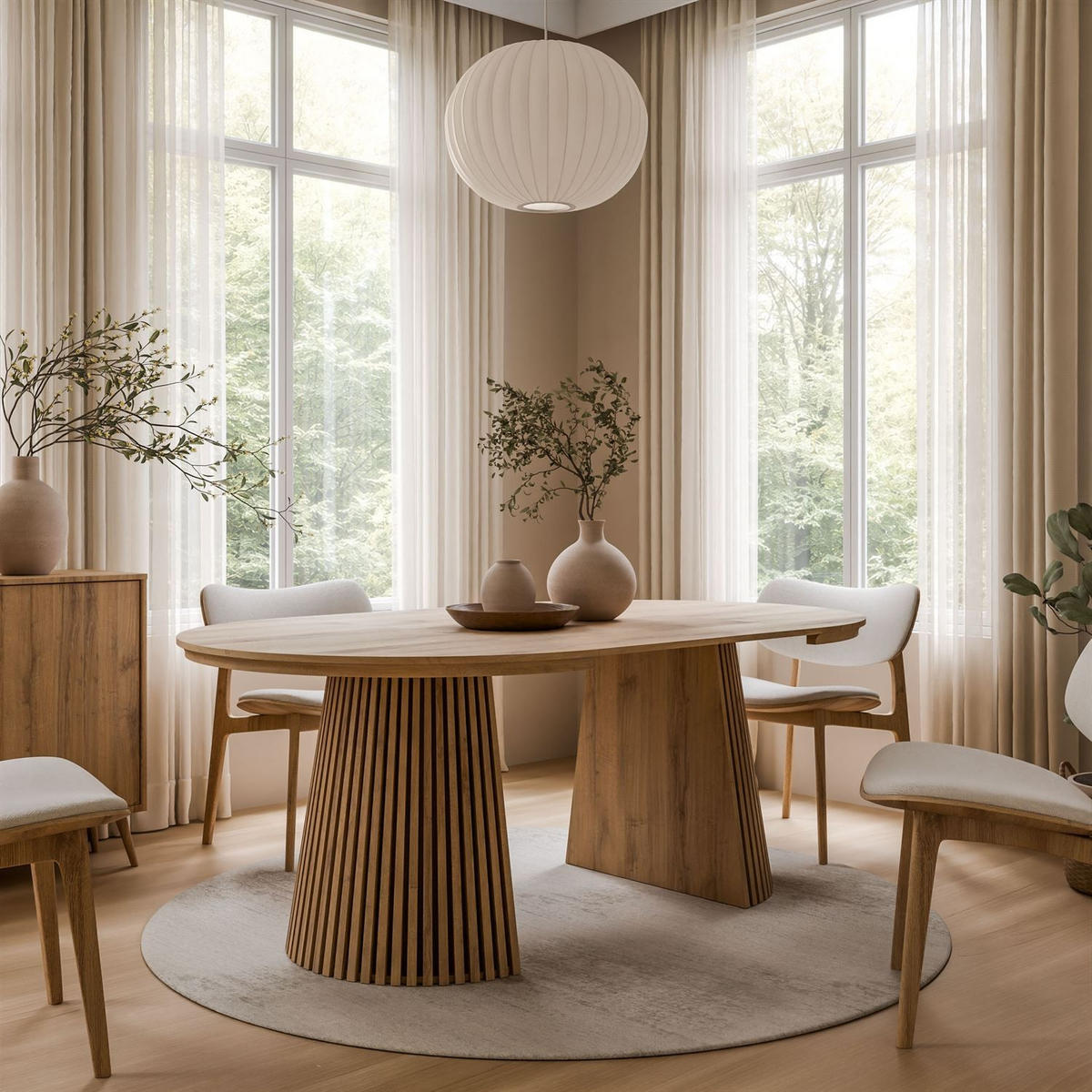 ESSTISCH MISTIC 120–200 cm - Eichefarben, Holzwerkstoff (120/120/75cm) - Lookway