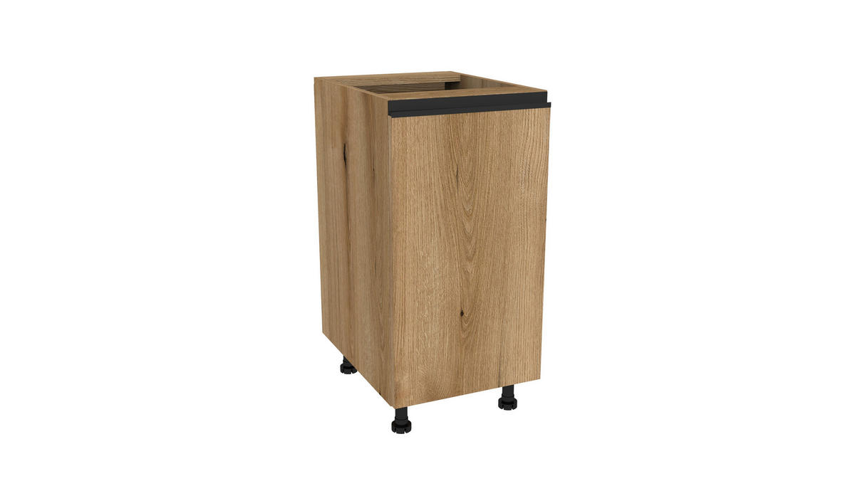 KÜCHENZEILE 200 cm mit Arbeitsplatte - SIMPLY Z17 - in Eiche - Eichefarben, Holz/Holzwerkstoff (200/212/53cm)